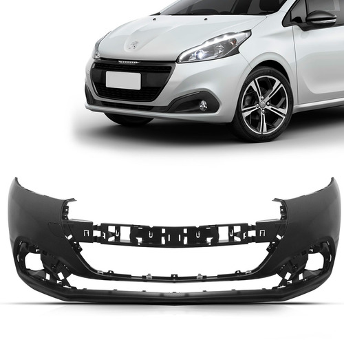 Parachoque Dianteiro Peugeot 208 2017 2018 Sem Sensor