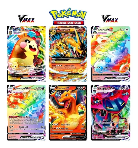 Kit com 3 Cartas Pokemon Mega Ex : Charizard + Mewtwo X + Rayquaza, Cartinhas Pokémon, Lote Cartas Pokemon