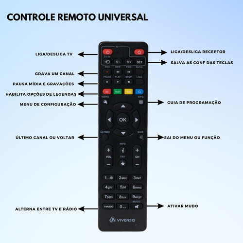 7 Receptores Vx10 Digital Vivensis