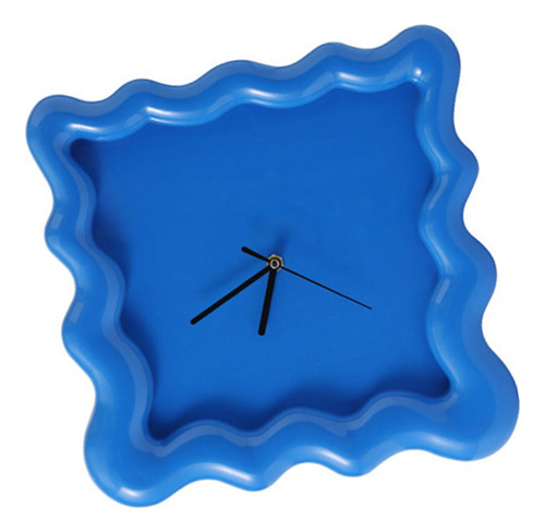 Reloj De Pared Cuadrado, Decoración De Pared, Regalo, Azul