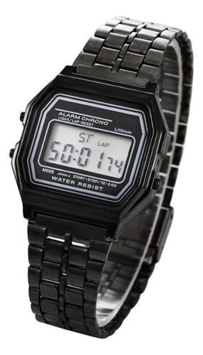 Reloj Estilo Retro A168 Unisex Digital Correa Metal