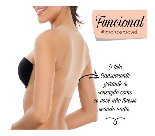Sutiã Nadador Com Tule Invisível