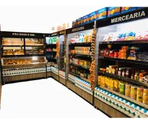 Comprar Montagem Padaria, Balcões Pão Doce E Sal, Mercearia E Cesto.