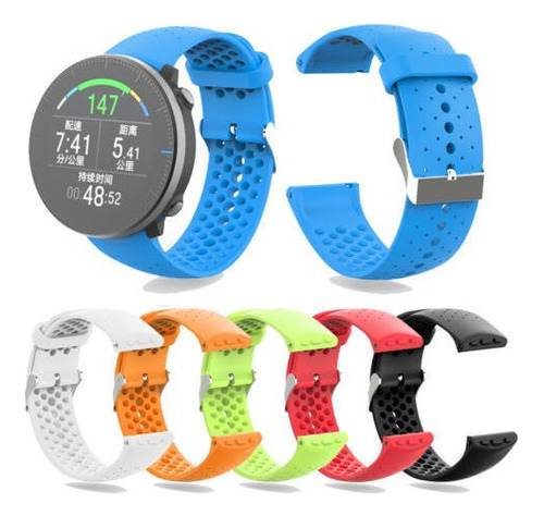 Correa De Reloj De Silicona For Polar Vantage M Smart Watch