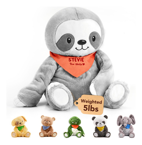 Peluche Con Peso Lillys Love Animal 5 Lbs Sensorial Lavable Color