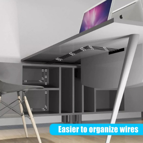 Guía Para Cable Adhesiva 6mm De Sección Pack X20u Fcg Acrilico