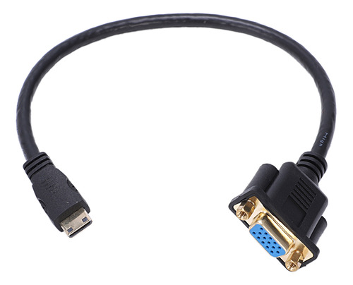 Adaptador De Cable A Conector Vga M/f, Convertidor 0. 1ft-