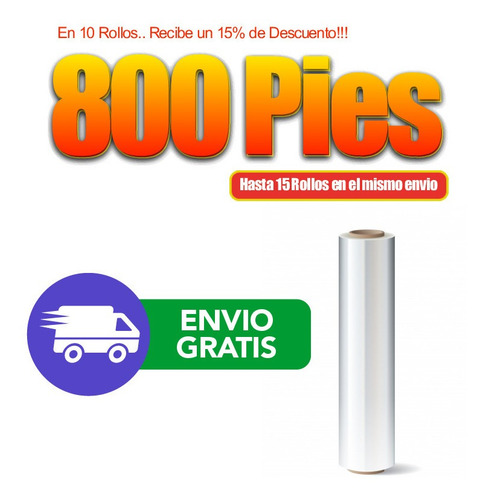 Imagen 1 de 2 de 1 Rollo De Emplaye Std 274 Mts / 800 Pies