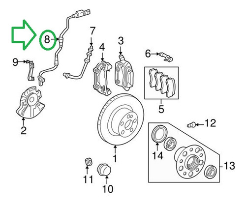 Sensor De Abs Para Bmw 745i 2001-2005 34526771708