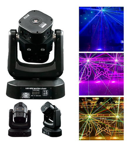 Cabeza Movil Laser Smr Pro Mystik Luz Estrobo Dmx Dj