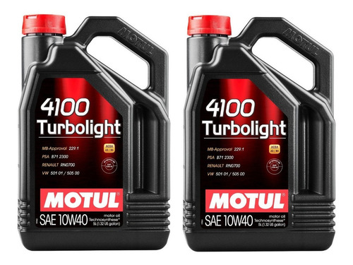 Imagen 1 de 1 de 4100 Turbolight 10w40 10 Litros Aceite Motor Motul
