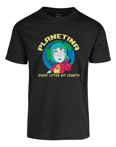 Playera De Hombre Rick And Morty Planetina Original Camiseta