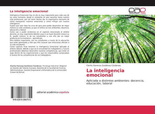 Libro:la Inteligencia Emocional: Aplicada A Distintos Ambien