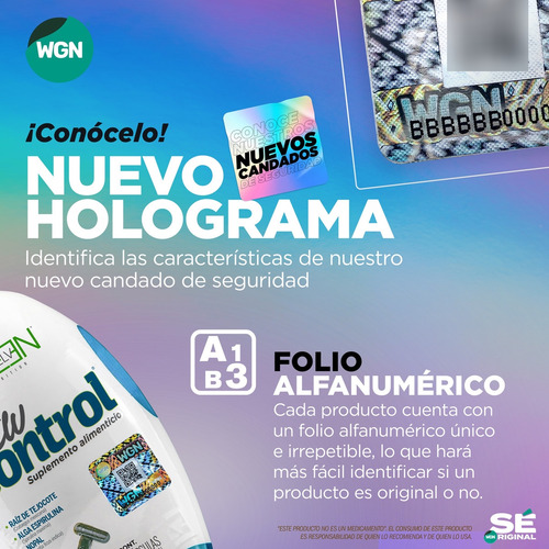 Elv Control Green - 90 Caps - Raiz De Tejocote - Original