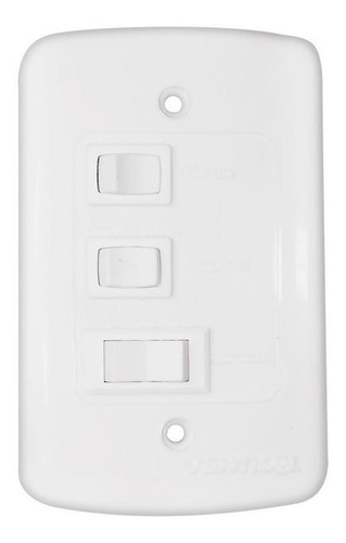 Ventilador de teto Ventisol Fênix branco com 3 pás de plástico, 960mm de diâmetro 220V