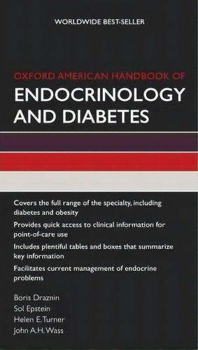 Oxford American Handbook Of Endocrinology And Diabetes, De Boris Draznin. Editorial Oxford University Press Inc, Tapa Blanda En Inglés