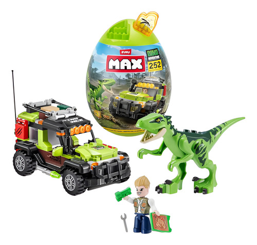Bloques Max Dino Adventure Egg Capsula 252 Pcs Zuru 252 Raptor Force