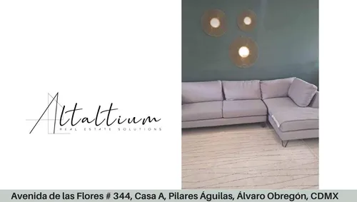 Casa En Venta Avenida De Las Flores # 344, Casa A, Pilares Águilas, Álvaro Obregón, Cdmx. Vg5-za