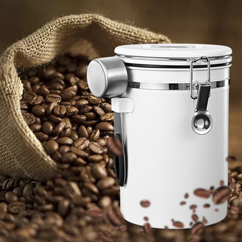 Recipiente Hermético Sellado Con Cuchara Para Café 1800 Ml