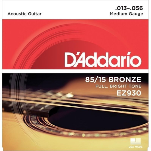 Encordado D'addario Ez930 85/15 Cuerdas De Guitarra Acústica