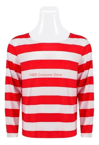 Camisa A Rayas De Where's Waldo, Disfraz De Wally Para Niños