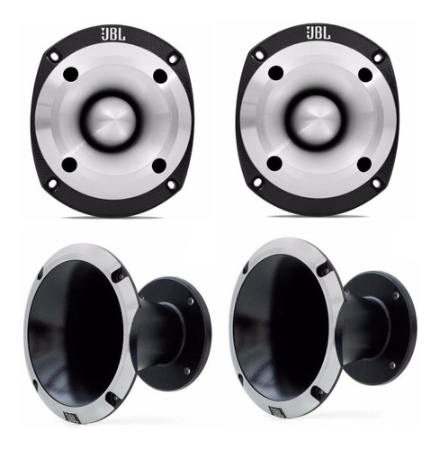 Kit 2 Super Tweeter St400 Trio + 2 Cornetas Hl14-50 Trio Jbl