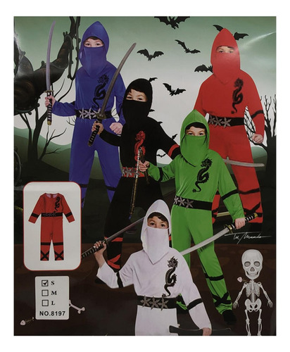 Disfraz Ninja Negro Niño- Halloween- Universo Mágico-