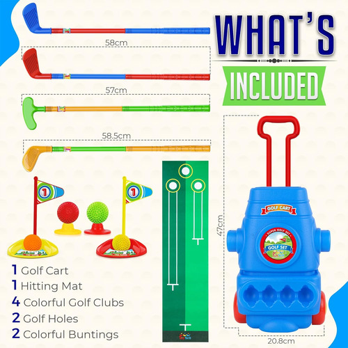 Set De Golf Toyvelt Para Ninos Pequenos: Palos De Golf Para