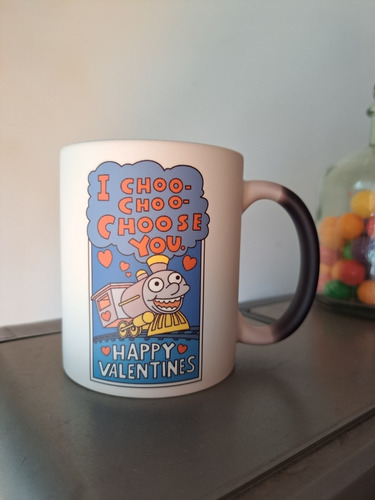 Taza Mágica Lisa Simpson Tarjeta I Choo Choo Choose You