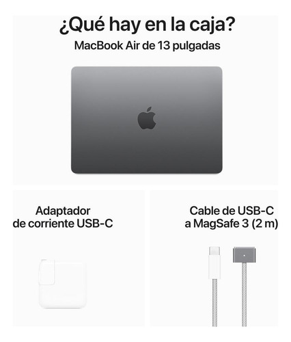 Macbook Air 13 16gb 512gb Chip M3 Cpu 8 Gpu10 Gris Espacial