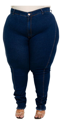 Calça Jeans Feminina Plus Size Glaisa Tamanho 56 Ao 66