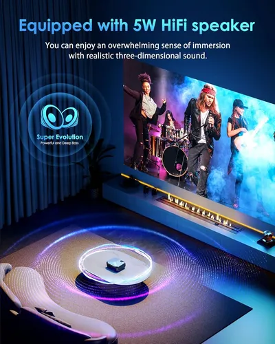 Yowhick Proyector 4k Con Wifi Y Bluetooth, 20000l Native