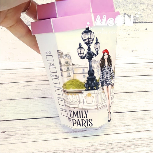 Cajitas Vaso Starbucks Emily In Paris - Para Imprimir En Pdf
