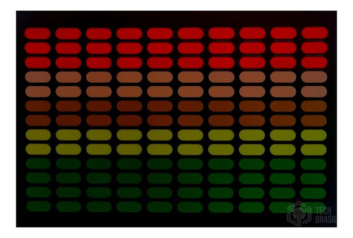 Painel Led Para Camiseta Eletrônica 04 - Equalizador 5 Cores