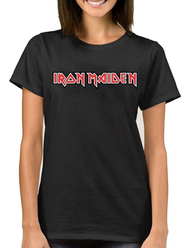 Imagen 2 de 3 de Polera Estampada Unisex Moda Bandas Iron Maiden