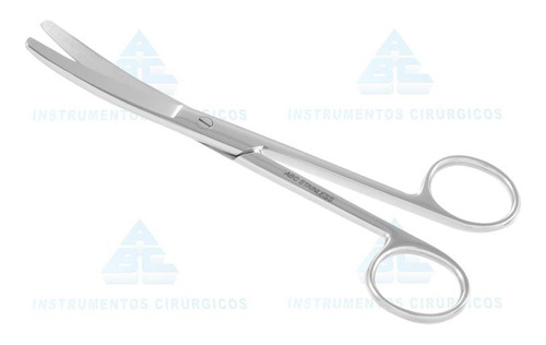 Tesoura Cirúrgica Romba/romba 15cm Curva - Abc
