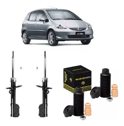 Amortecedor Dianteiro Kayaba Kit Amortec Honda Fit 2003/2008