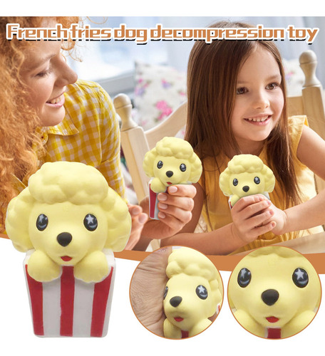 Juguete De Descompresión For Perros Cute Ears French Fries