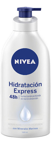 Crema Nivea Corporal Hidratación Express Hydra Iq* X 1000 Ml