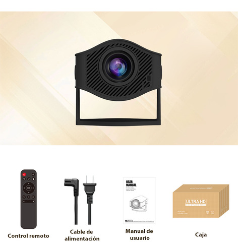 Mini Proyector HM400Pro de 20000 lúmenes 1080P 4K edición profesional proyector inteligente portátil con 2+8GB Android 11 corrección de trapezoide WiFi 6.0 Bt5.0 HDMI USB 40W