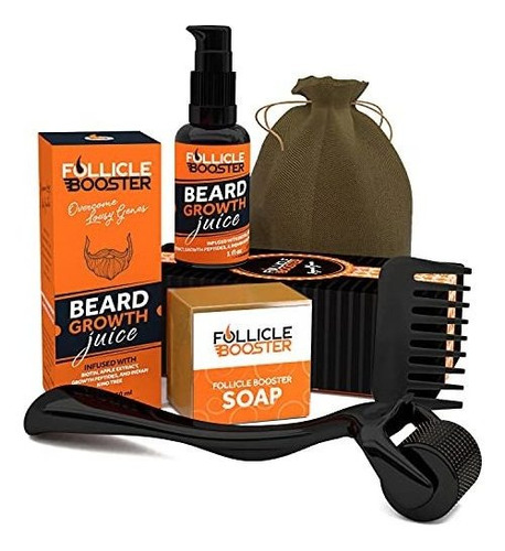 Kit De Crecimiento De Barba 4 En 1  Rodillo De Crecimiento 