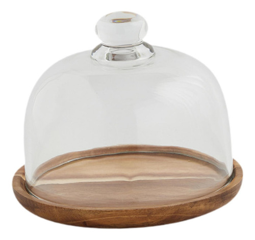Soporte Para Tartas Con Cúpula De Cristal, 14,8 Cm X 12 Cm