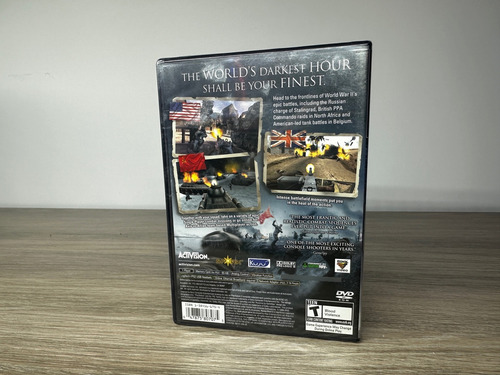 Call Of Duty Finest Hour Black Label Lacrado - Ps2