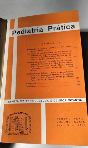 Pediatria Prática Vol 39 Com 12 Fasciculos Encardenados Em Conjunto... (Usado)