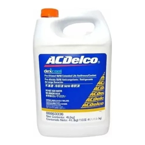 Acdelco Dexcool Pre-diluido 50/50 Anticongelante