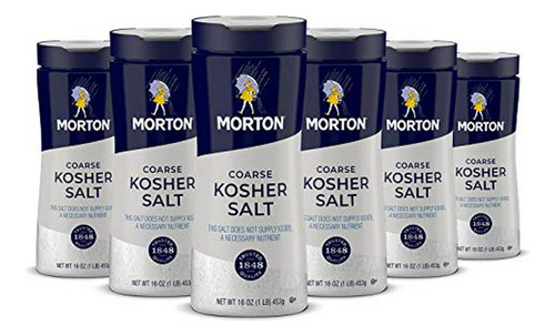 Kosher Salt, Coarse, 16 Ounce (pack Of 6)