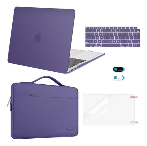 Combo De Accesorios Macbook Air 13 Mosiso - Violeta