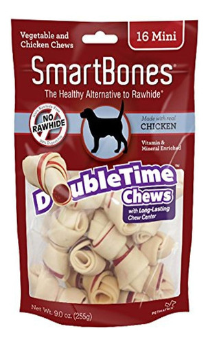 Doubletime Chews 16 Count, Mini, Rawhide-free Chews For Dogs