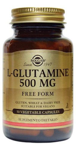 L-glutamine 500mg Solgar X 50 Capsulas