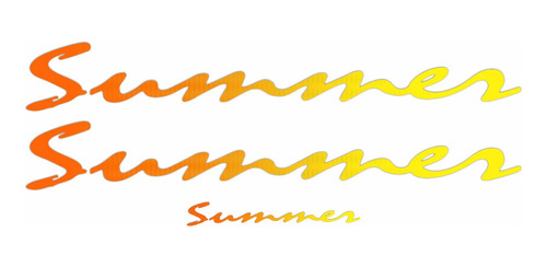 Adesivo Saveiro Summer Resinado Kit Faixa Emblema Sumr Fge